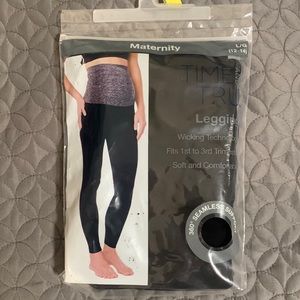 NWT Maternity Leggings: Grey and Black